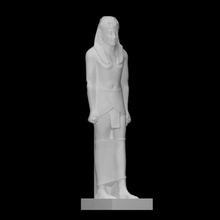 standing figure king ptolemy iii scan sculpture statue pharaoh 3d print model - Mito3D