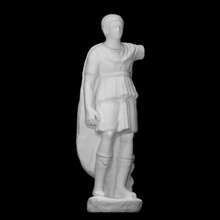 hépouillement analyse figure homme sculpture statue marbre général 3d print model - Mito3D