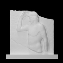 attic votive relief scan ancient athena greek sculpture 3d print model - Mito3D