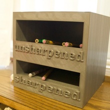 pencil holder & garden 3d box printing school 3dprinted organizer organization classroom 3d print model - Mito3D