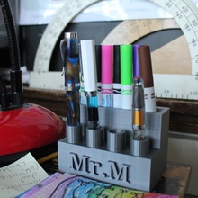 caneta suporte jardim escrivaninha escola fonte marcador organizador 3d print model - Mito3D