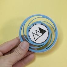 federnd Spinnen Plinko Puck Spielzeuge Spiele rotieren Gewicht zappeln prallen 3d print model - Mito3D