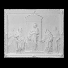 Madone saints analyse sculpture religieux Marie soulagement venise vierge argile 3d print model - Mito3D
