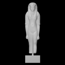 standing figure queen scan sculpture statue woman greywacke 3d print model - Mito3D