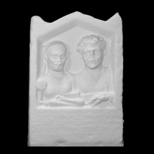 grave relief scan memory sculpture marble diomedes seku sekunda 3d print model - Mito3D