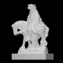 st martin scansione uomo scultura statua cavallo calcare santo cavaliere 3d print model - Mito3D