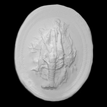 life fishing scan fish food sculpture marble relief seafood lobster 3d print model - Mito3D