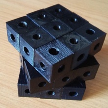 adaptable rubik cube jouets Jeux DIY mécanique jouet torsion construire mouvement tourner miroir Rubik's Cube rubix vulgaire résoudre 3d print model - Mito3D
