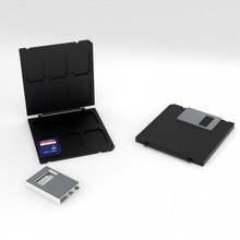 Diskette Scheibe sd Karte Halter Unterstützung Gadgets Elektronik 3d print model - Mito3D
