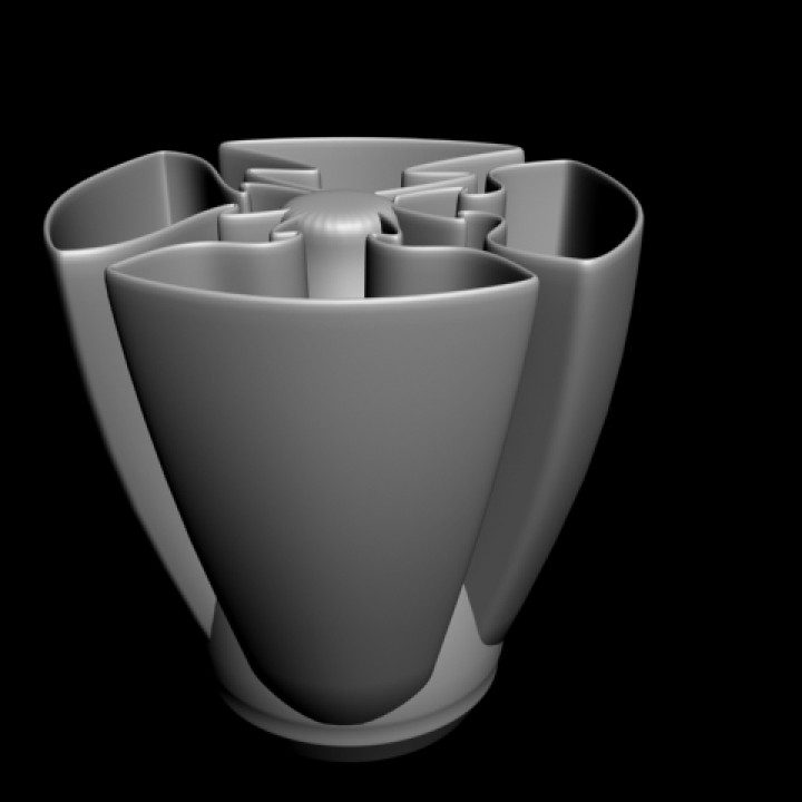 vaso flor jardim 3d 3ddesign 3D print model - Mito3D