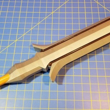shadow strike props & cosplay spear weapon blade staff larp 3d print model - Mito3D
