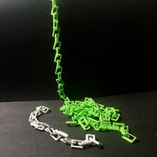 chain support free & garden supportfree rope 3d print model - Mito3D