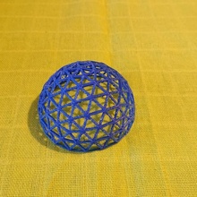 geodesic dome math geodesicdome buckminster buckminsterfuller fullerene 3d print model - Mito3D