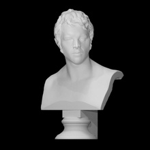 karl friedrich schinkel scan bust face head man portrait artist painter 3d print model - Mito3D