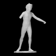 xanten youth scan body figure man sculpture statue bronze throwing young dancing 3d print model - Mito3D