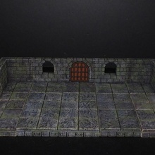 openforge 20 cut stone window tabletop miniatures rpg terrain dungeon dnd pathfinder tiles openforge2 3d print model - Mito3D
