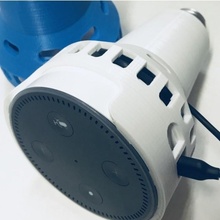 amazon echo dot lamp socket mounting bracket gadgets & electronics 3d print model - Mito3D