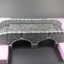 openlock stone bridge set 2 tabletop miniatures rpg terrain tile openforge dungeon dnd pathfinder tiles frostgrave 3d print model - Mito3D