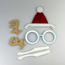 christmas glasses & garden 3d print model - Mito3D