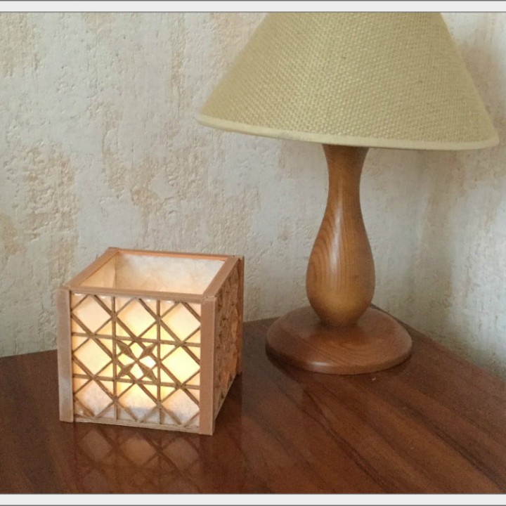 lampe kumiko shoji style jardin art conception 3d impression tanyaakinora 3D print model - Mito3D