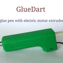 gluedart glue pen motor extruder case & garden tool 3d modeling printing tanyaakinora fusion 360 gun stick 3d print model - Mito3D