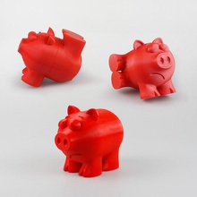 nasty pig almacenamiento jardín cuadro dibujos animados cerdo dinero 3dprinted 3dprinting playtimebanner 3d print model - Mito3D