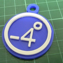 86duino 4 derece anahtar yüzük moda Aksesuarlar 3d print model - Mito3D