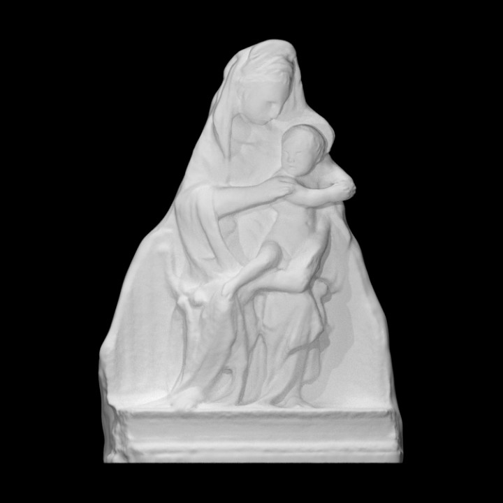 Jungfrau Kind Scan Baby Jesus Mutter Skulptur Madonna religiös Maria Christus Terrakotta gesegnet 3D print model - Mito3D