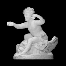 genio abbondanza scansione Roma scultura marmo corno cornucopia abbondante 3d print model - Mito3D