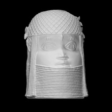 commemorativo testa re scansione Africa Nigeria ritratto scultura Benin rame 3d print model - Mito3D