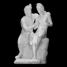 pan daphnis scan god sculpture marble faun syrinx 3d print model - Mito3D