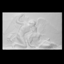 cupid revives swooning psyche scan sculpture relief 3d print model - Mito3D