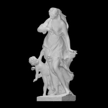 paura Cupido freccette scansione scultura marmo louvre Francia 3d print model - Mito3D