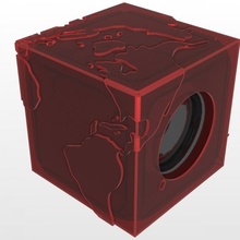 earth enclosure pc speakers square type gadgets & electronics accessories office work workstation 3d print model - Mito3D