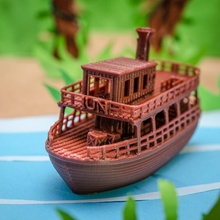 jun selva reina visual banquillo juguetes juegos barco niños flotador agua bañera explorador aventuras flotante nadar amazónico 3d print model - Mito3D