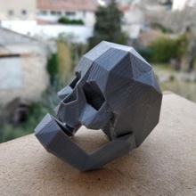 cráneo llavero Moda accesorios 3d print model - Mito3D