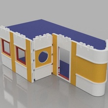 playmobil bauhaus appartamento v2 formazione scolastica architettura 3d print model - Mito3D