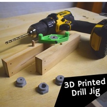 drill doweling jig & garden functional tool tools usefull dowel guide woodworking joiner drilling woodwork joinery carpentry 3d print model - Mito3D