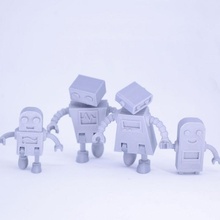 robot family simple support toys & games children fun game kids play toy robots 3d print model - Mito3D