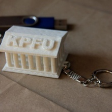 llavero kazán federal Universidad Moda accesorios kfu kpfu kazanfederaluniversidad 3d print model - Mito3D