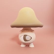ibis toys & games creature design eye figure monster small toy mushroom 3d print model - Mito3D