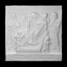 sepultamento Cristo maria st John evangelista Varredura Jesus escultura calcário alívio Veneza 3d print model - Mito3D