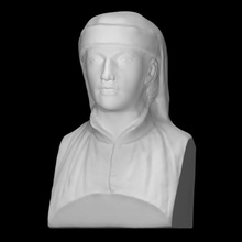 Leonardo Fibonacci Scan Büste Gesicht Kopf Skulptur Marmor Thorvaldsen 3d print model - Mito3D
