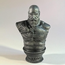 kratos bust - god war 4 fan art god-of-war 3d print model - Mito3D
