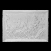 christ mount olives scan jesus sculpture marble relief 3d print model - Mito3D