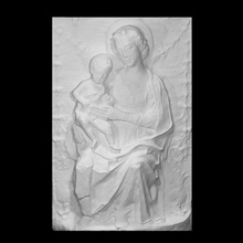virgin child dolphins scan dolphin marble madonna florence 3d print model - Mito3D