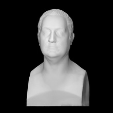 e pellew scan bust face head man portrait sculpture plaster edward thorvaldsen 3d print model - Mito3D