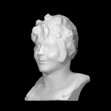 head satyr scan bust greek mythology portrait roman sculpture marble young thorvaldsen 3d print model - Mito3D