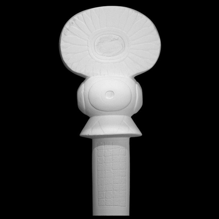 Gedenk Stein Tikal Scan Monument 3D print model - Mito3D