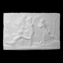 hylas water nymphs scan classical mythology marble relief thorvaldsen hylar 3d print model - Mito3D